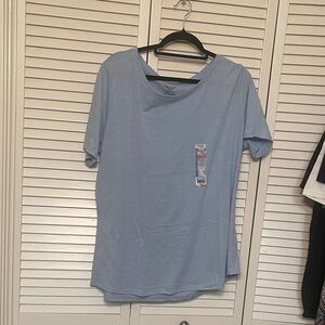 Faded Glory Light Blue Women's Short Sleeve Tee